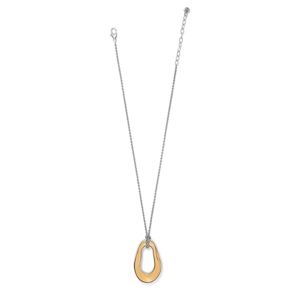 Cascade Two Tone Oval Necklace