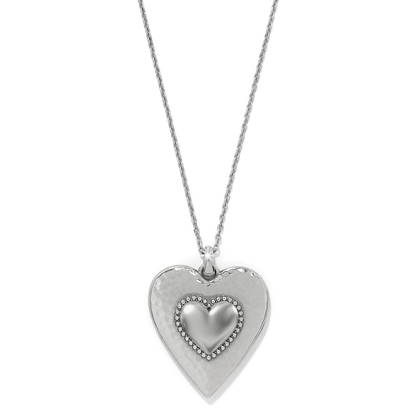 Pretty Tough Gem Heart Necklace black