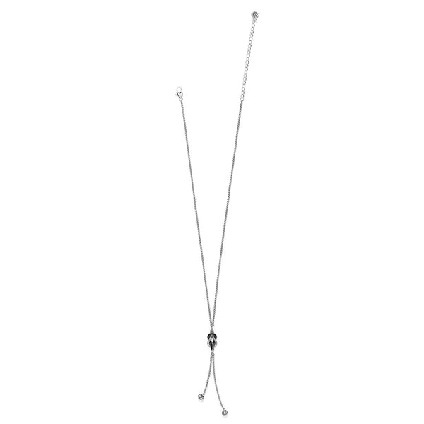 Interlok Harmony Lariat Necklace - Black