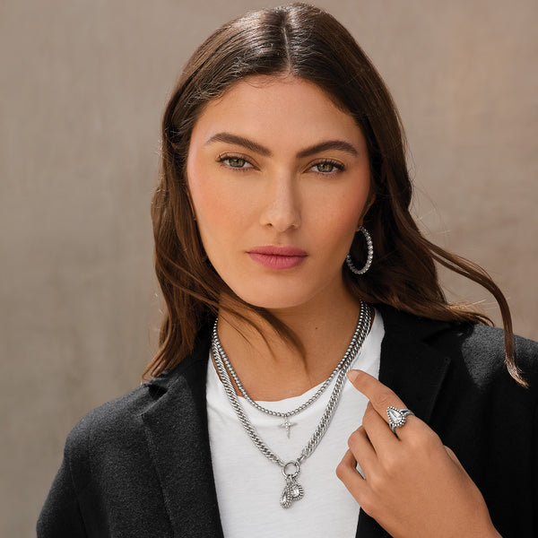Twinkle Luxe Charm Link Necklace