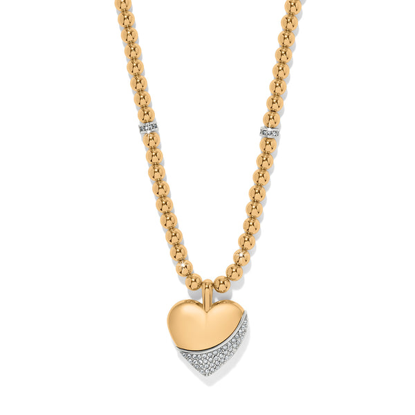 Meridian Petite Wave Heart Necklace