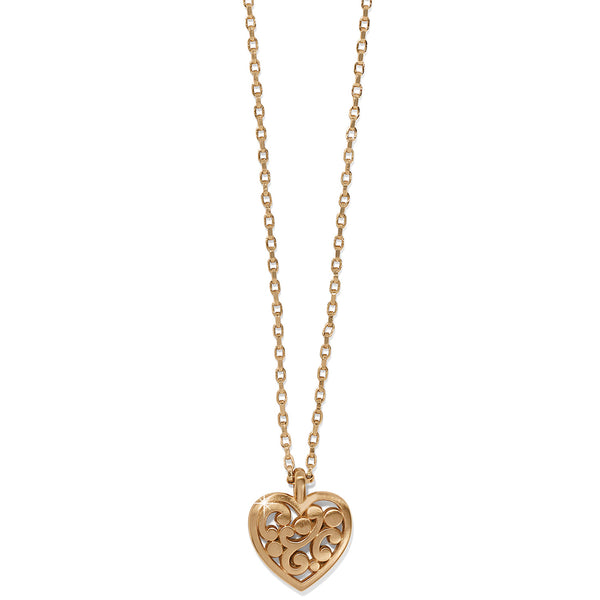 Contempo Heart Petite Necklace - Gold
