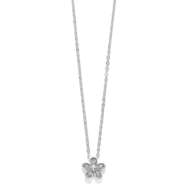 Enchanting Flower Necklace - Silver