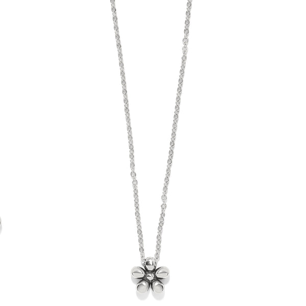 Enchanting Flower Necklace - Silver