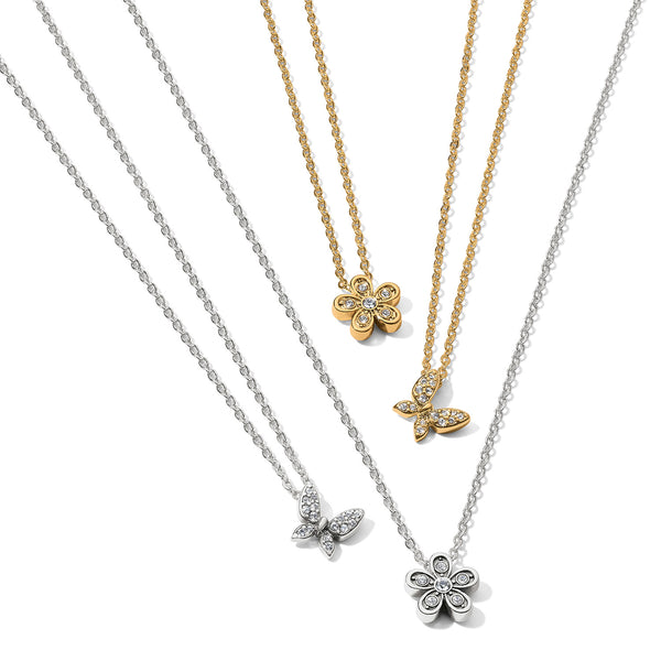 Enchanting Flower Necklace - Gold