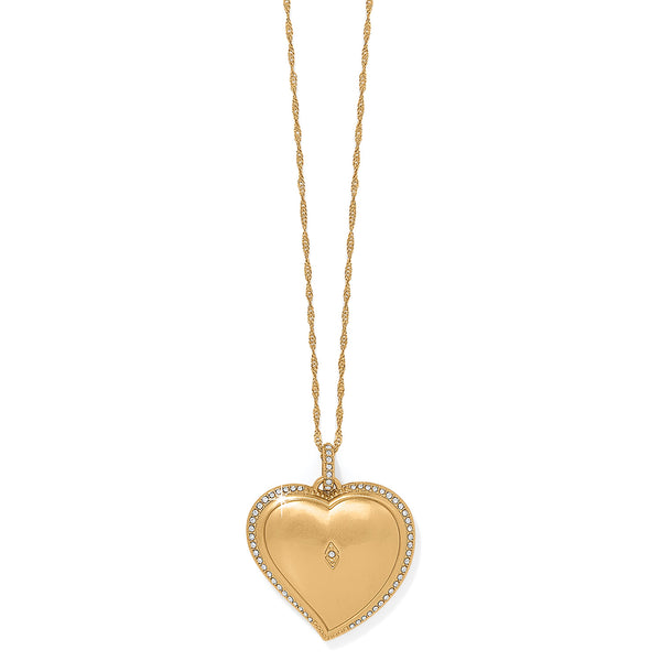 Trust Your Journey Convertible Reversible Large Heart Necklace