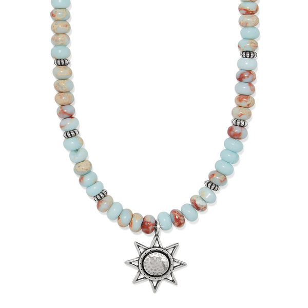 Mosaic Mojave Beam Beaded Necklace