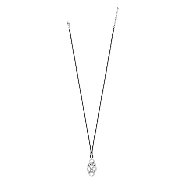 Interlok Braid Bold Leather Necklace