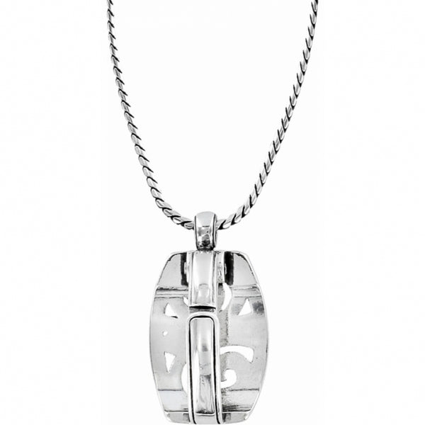 London Groove Badge Clip Necklace
