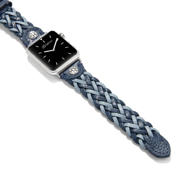 Rory French Blue-Cloud Blue Leather Watch Band