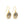 Load image into Gallery viewer, Sandrop Earrings Gold - Abalone Gradient
