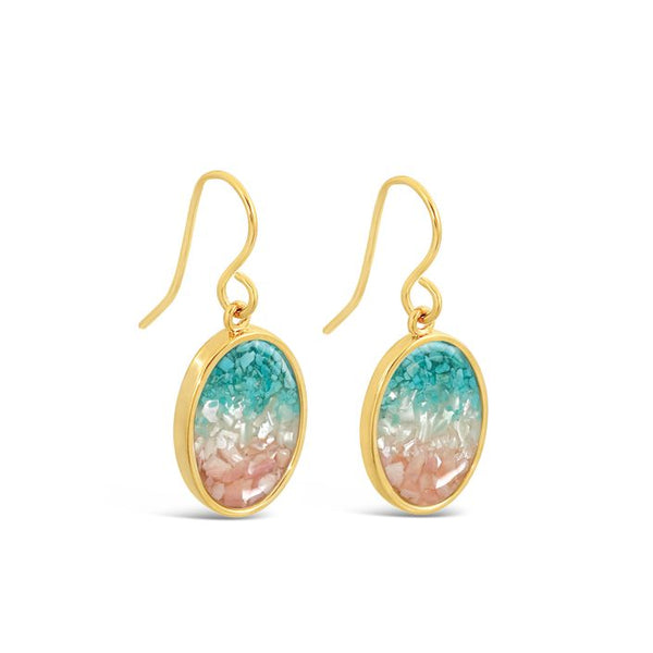 Sandrop Earrings Gold - Ocean Gradient