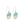 Load image into Gallery viewer, Sandrop Earrings  - Turquoise Gradient
