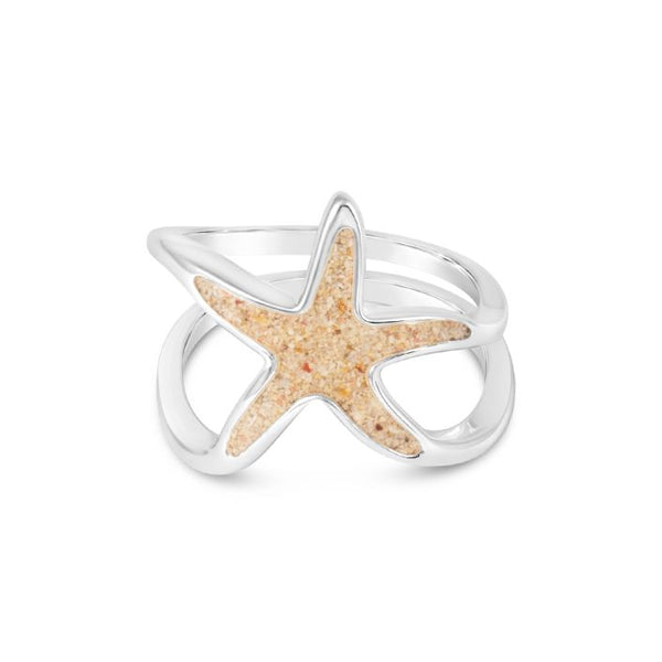 Double Band Starfish Ring - LBI Sand