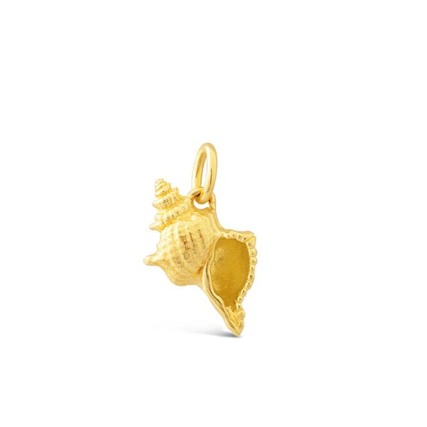 Collectible Travel Treasures™ Conch Shell Charm Gold