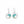 Load image into Gallery viewer, Wave Drop Earrings - Turquoise Gradient
