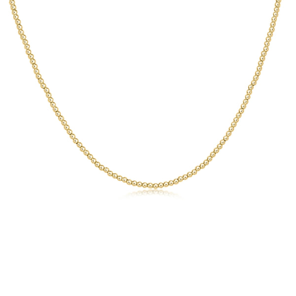 15" Choker Classic Gold 2mm Bead