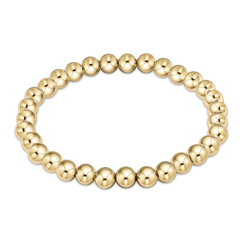 Classic gold 6mm bead bracelet