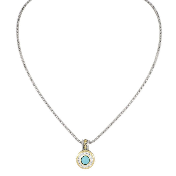 Perola Turquoise Pave Pearl Necklace - Jenna Jane's Jewelry