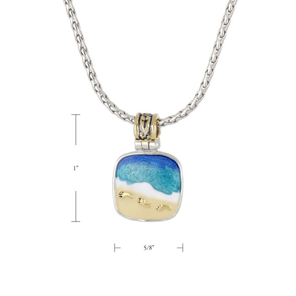 Footprints in the Sand Pendant Necklace