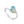 Load image into Gallery viewer, Full Heart Ring - Turquoise Gradient
