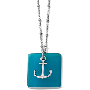 Sea Shore Anchor Glass Necklace - Jenna Jane's Jewelry