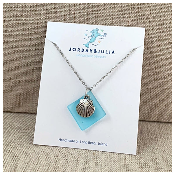 Sea Shell Sea Glass Necklace