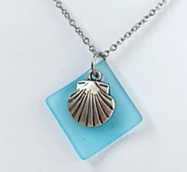 Sea Shell Sea Glass Necklace