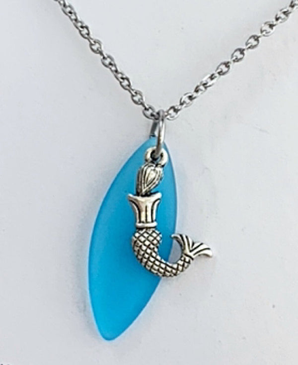 Mermaid Cham Sea Glass Necklace