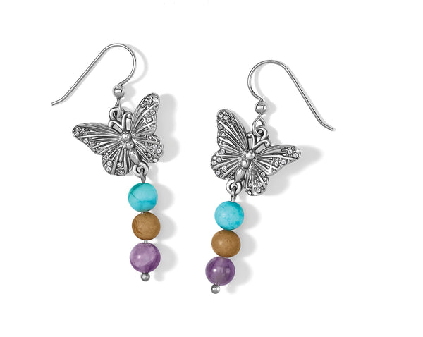 Solstice Hues Butterfly French Wire Earrings