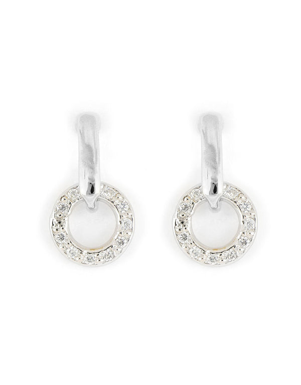 Diamanté Circle Post Earring