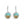 Load image into Gallery viewer, Neptune Earrings - Turquoise Gradient
