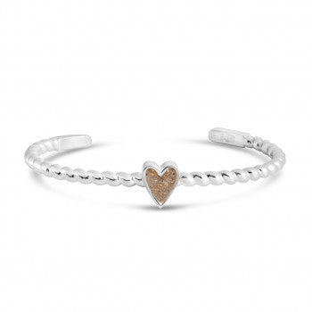 Essential Rope Cuff- Heart LBI sand