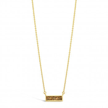 Bar Delicate Dune Necklace - Gold