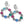 Load image into Gallery viewer, Elora Gems Circle Post Drop Earrings
