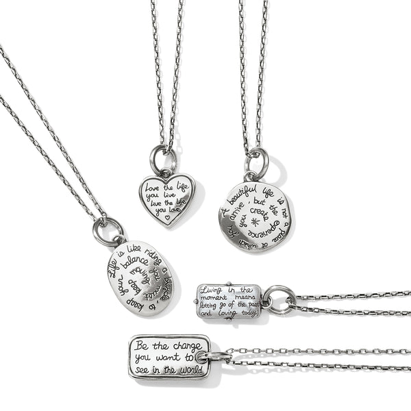 Sentiments Love Today Reversible Necklace