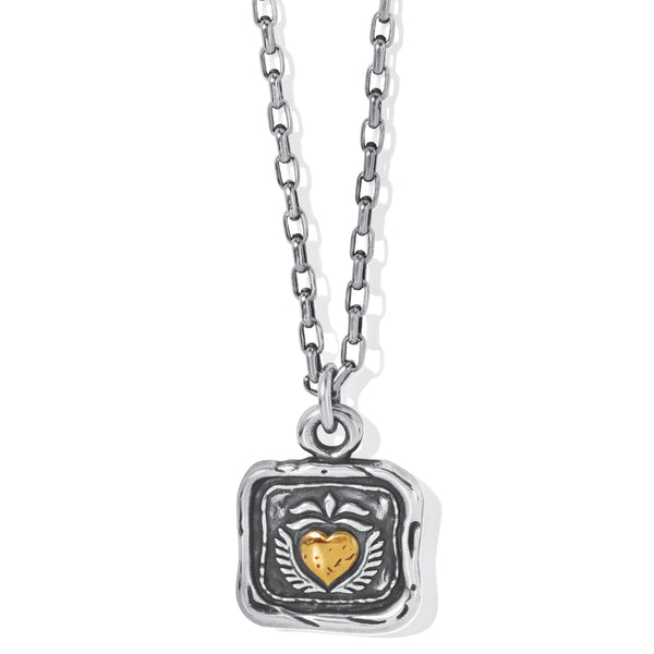 Ferrara Virtue Winged Heart Pendant Necklace