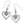 Load image into Gallery viewer, Alcazar Duet Heart French Wire Earrings

