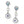 Load image into Gallery viewer, Halo Light Pearl Post Drop Earrings

