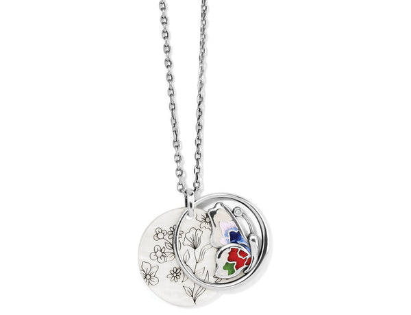Blossom Hill Butterfly Shell Necklace