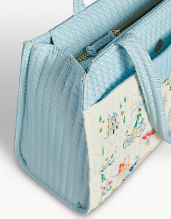 Down The Shore Quilted Zip Tote