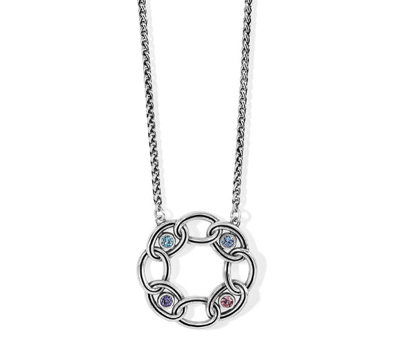 Interlok Chain Stone Ring Necklace