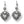 Load image into Gallery viewer, Reno Heart Leverback Earrings
