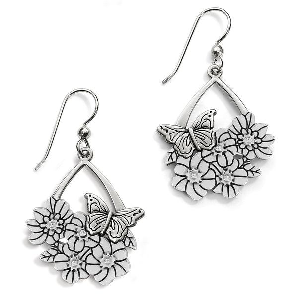Enchanted Garden Flower French Wire Earrings