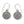 Load image into Gallery viewer, Pebble Round Reversible Earring
