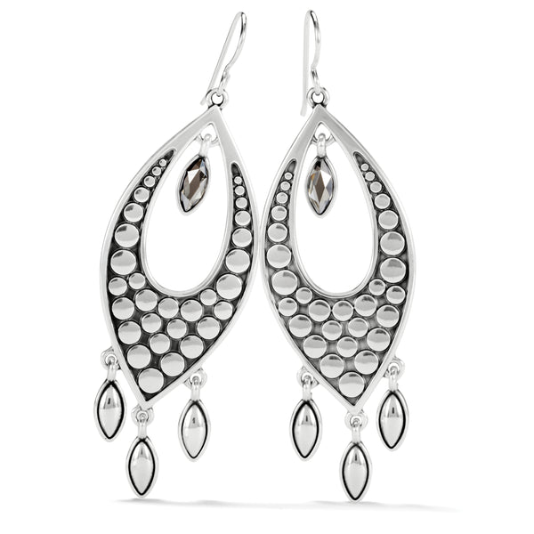 Pebble Disc Marquise Statement Earring