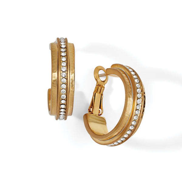 Meridian Lumens Nexus Hoop Earrings - Gold