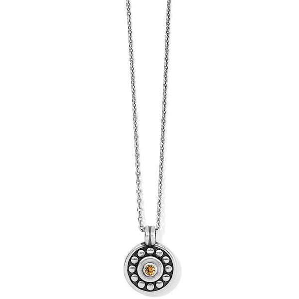 Pebble Dot Medali Petite Necklace - Birthstones