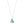 Load image into Gallery viewer, Tilted Heart Necklace - Turquoise Gradient
